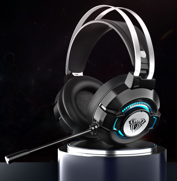 Casque gaming SL-200 stéréo avec micro rétractable et LED
