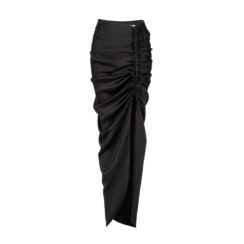 High Waist Split Long Skirt with Elegant Style