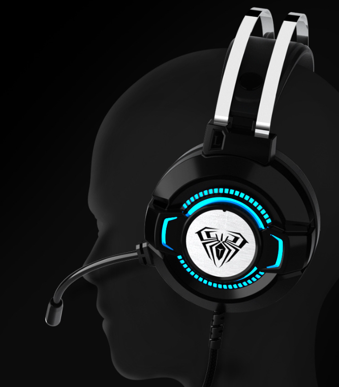 Casque gaming SL-200 stéréo avec micro rétractable et LED