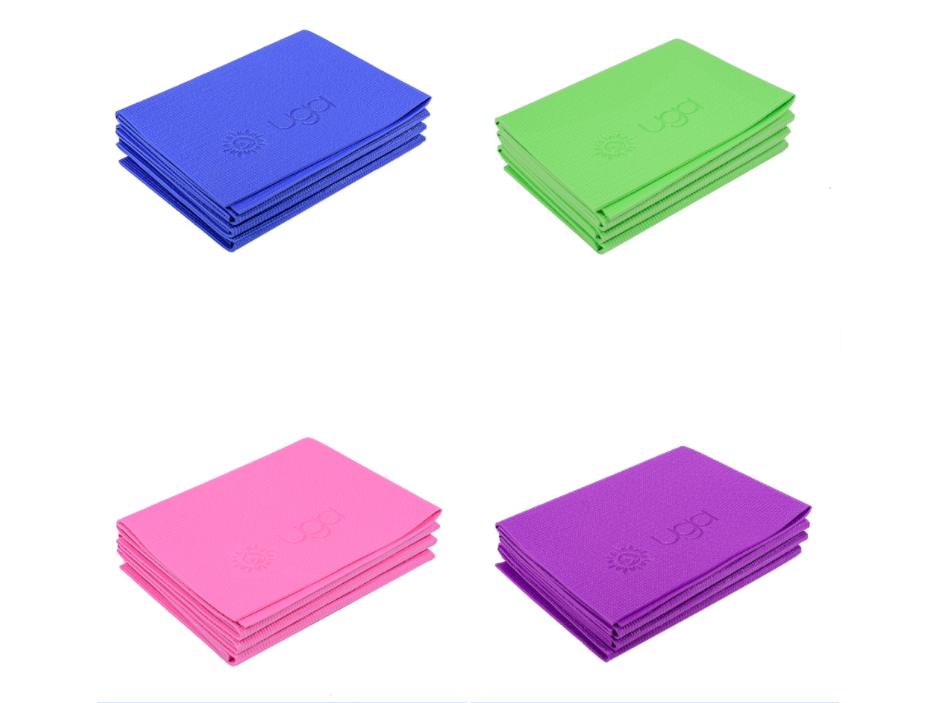 Tapis de yoga pliable en PVC, 4 ou 5 mm