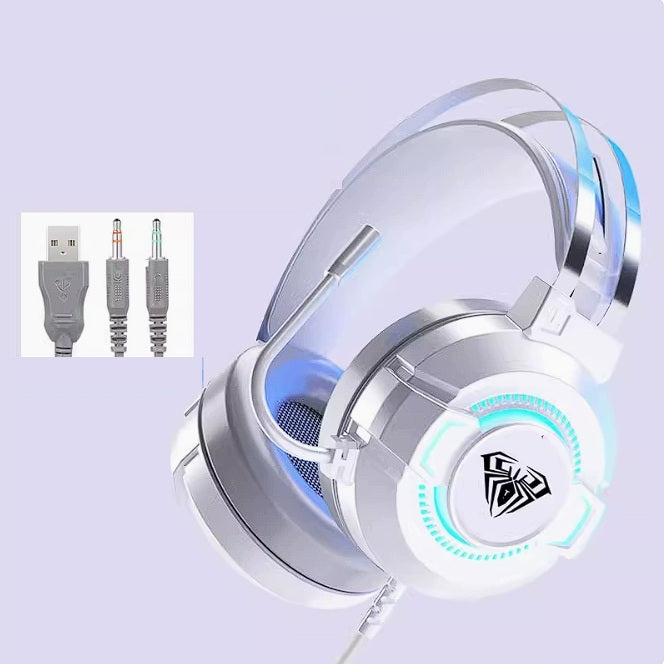 Casque gaming SL-200 stéréo avec micro rétractable et LED