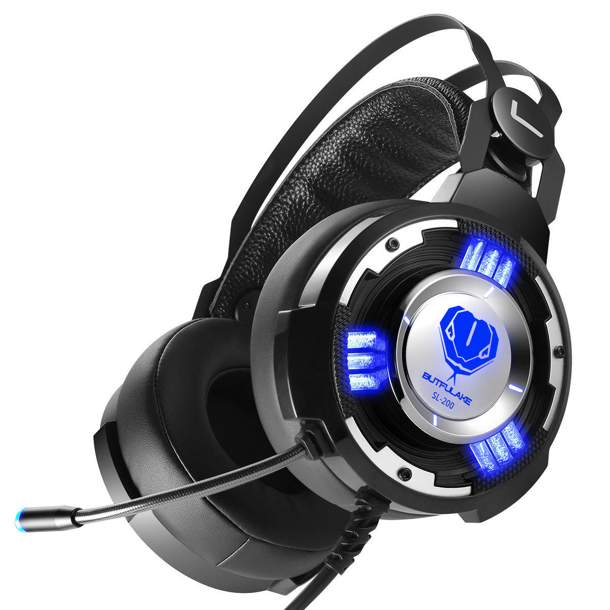 Casque gaming SL-200 stéréo avec micro rétractable et LED