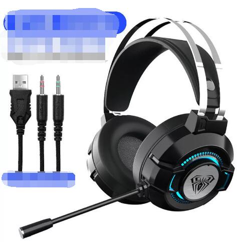 Casque gaming SL-200 stéréo avec micro rétractable et LED